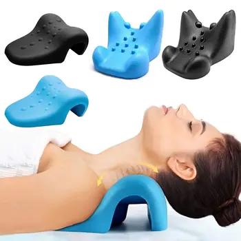 Coluna do Alinhamento Dom Cervical Dispositivo Melhorar o sono Ombro Relaxer de Volta Almofada de Pescoço Maca Cabeça de tração travesseiro 0