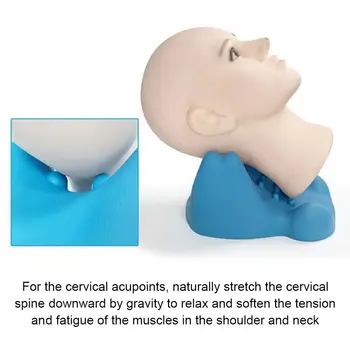 Coluna do Alinhamento Dom Cervical Dispositivo Melhorar o sono Ombro Relaxer de Volta Almofada de Pescoço Maca Cabeça de tração travesseiro 1