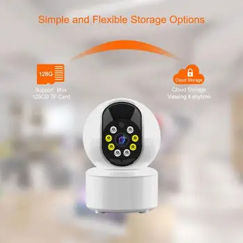 Conecte a Câmera de Segurança de Visão Nocturna Câmera em Casa Monitores Com Microfone alto-Falantes HD 1080P Supervisão Câmeras Para Interior 1