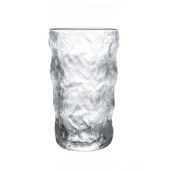 Copinhos de vidro geleira cachoeira textura transparente simples de moda vinho tinto, conhaque, vodka, whisky, tequila Bebidas de cocktail condições para copos de café 0