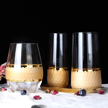 Criativo Escultura De Vidro, Copo De Vidro De Vinho De Champagne O Cálice Do Favo De Mel De Phnom Penh Whisky, Brandy Casa De Vidro Copo De Água 0