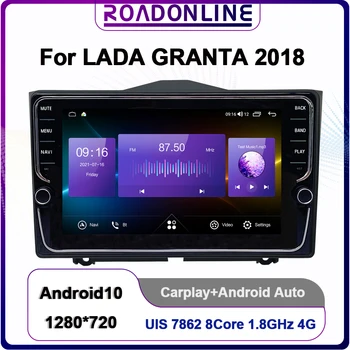 De 9 Polegadas e resolução de 1280*720 Para o LADA GRANTA 2018 Android De 10 Octa Core 6+128G de Navegação GPS Car Multimedia Player Estéreo do Receptor de Rádio