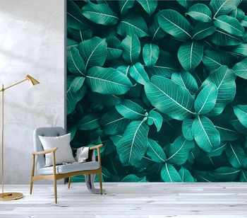 Decorativa de papel de parede de árvore Tropical folha de fundo, pintura de parede