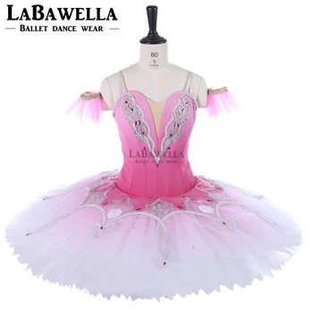 desempenho do gradiente de ballet etapa traje tutu vestido de mulher cor-de-rosa de fadas a bela adormecida ballet tutu BT9250