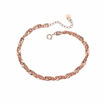 Design criativo 585 roxo banhado a ouro 14K ouro rosa multi-camada de charme pulseiras para mulheres clássicas de jóias de moda