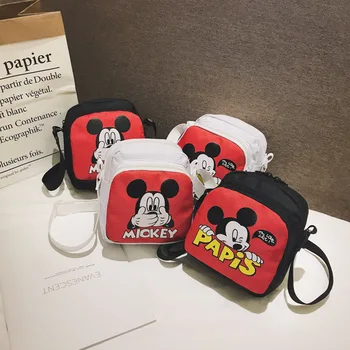 Disney Crianças dos desenhos animados Saco de Ombro Mickey mouse menina saco de mensageiro linda bolsa da menina dom Minnie pacote saco
