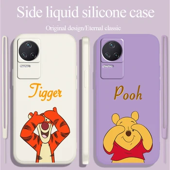 Disney Winnie the Pooh Tigrão Para Xiaomi Redmi K50 K40 Jogos K30 K30S 10 10C 10X 9A 9 9T 9C 9AT 5G Líquido Corda Caso de Telefone 1