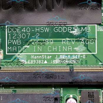 DOE40-HSW MB de memória GDDR5 12307-1 812KC 12307-2 VKJ89 624N4 624N4 I7-4500U placa-mãe para Dell Inspiron 14R 3437 5437 2