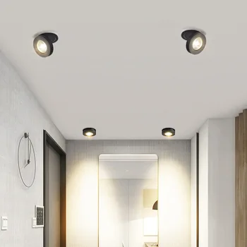 downlight recessed incorporado luz de teto dobrável loja doméstico, comercial LED de alto brilho spotlight 2