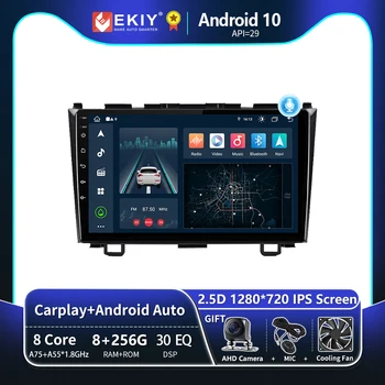 EKIY T8 8G 256G Para Honda CRV CR-V 3 RE 2006 - 2012 auto-Rádio Multimédia Sistema de Navegação GPS Auto Android N.º 2 Din DVD Player