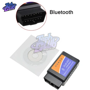 ELM327 V1.5 Bluetooth OBD2 OBDII Auto Diagnóstico Scanner ELM 327 V 1.5 OBD 2 Scanner para Android Torque Ferramenta de Diagnóstico do Carro