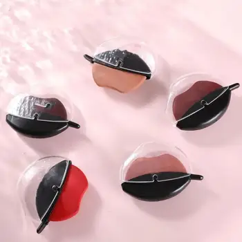 Em forma de lábio Matte Veludo Névoa Batom Projetado Para Pessoas Preguiçosas Lábio Forma Lip Gloss de Longa Duração Fácil de Cores de Maquiagem Beleza