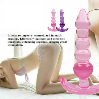 Em Silicone Macio Anal Plug Anal Vibrador Massageador De Próstata Plug Anal Beads Estimulador Ponto G Brinquedo Do Sexo Para Homens, Mulheres, Casais De Sexo Produto 1