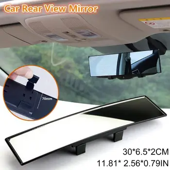 Espelho de Vista traseira 12em Clip-On Panorâmica Claro Espelho Retrovisor de Carro Grande-Angular Universal Anti-Reflexo Retrovisor Espelho do Carro Inter N3E7