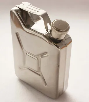Espessamento de aço inoxidável do hip flask pode ser usado como um jarro de óleo 5 oz de aço inoxidável do hip flask 3