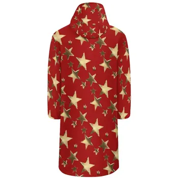 Estrela de ouro de Impressão Windbreakers Masculino Festivo do Natal Outerwear Coats Bastante Padrão de Outono Jaquetas Casuais Permeável 4XL 5XL 6XL 4