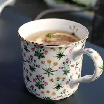 Europeia Caneca De Cerâmica Clássica Casal Xícara De Café, Pequeno-Almoço Copo Criativo Copo De Água Copo De Leite Osso China Cup 3