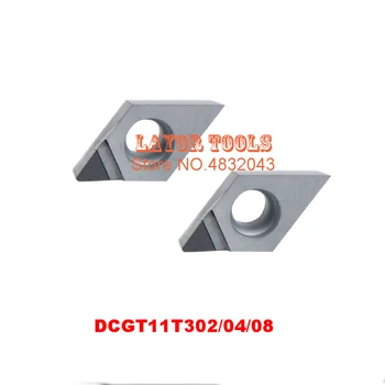 Frete grátis 2PCS DCGT11T302/DCGT11T304/DCGT11T308 Insertos de PCD , CNC PCD Diamante inserir Para Ferramentas de Torno Pastilhas Para SDJCR/SDNCN