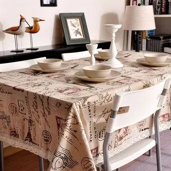 frete grátis Vintage pano de linho, toalhas de mesa, Toalhas de mesa de Torre de Jornais
