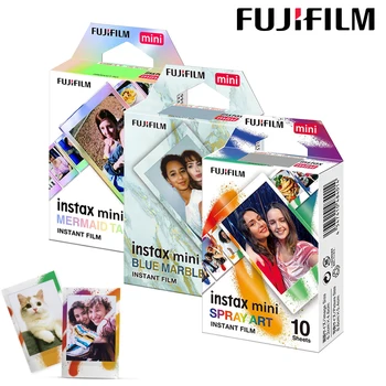 Fujifilm Instax Mini-Filme Instax Mini-11 Spray Arte/Mármore Azul/Sereia Cauda Design Filme Fuji Mini-11 8 9 7 25 26 70 90 EVO