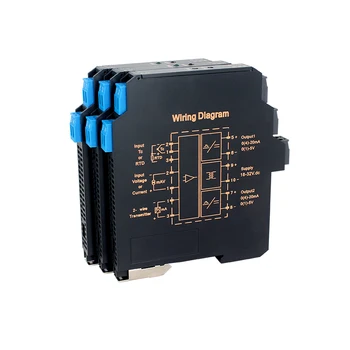 Fábrica venda Ultra-fino do isolamento do sinal do transmissor de tensão de corrente do transmissor de multi-input, multi-saída 4-20MA, 0-5V, 0-10V