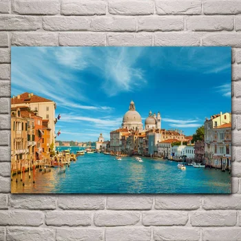 grand canal em veneza, itália água da cidade paisagem natural cartazes na parede a imagem de casa decoração sala de estar para o quarto KE151