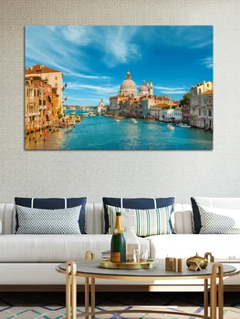grand canal em veneza, itália água da cidade paisagem natural cartazes na parede a imagem de casa decoração sala de estar para o quarto KE151 1