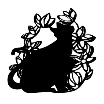 Grite 2019 Animal Flower Lace Gato de Metal, de Aço de Corte Morre Stencils para Fazer Scrapbooking DIY Álbum de Cartões de Papel em Relevo Morre