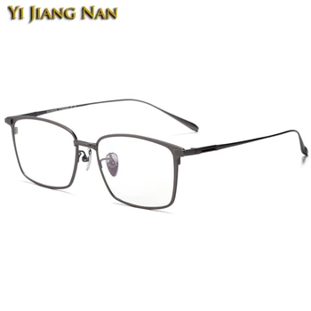Homens Prescrição de Óculos Ótica Óculos de Puro Titânio, Super Qualidade de Óculos com Armação de Espetáculo Mulheres IP Chapeamento de Não Perder a Cor