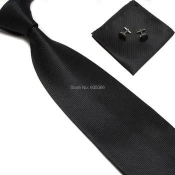 HOOYI 2019 barato do poliéster dos homens laço de pescoço conjunto de gravata japao botão de punho 3