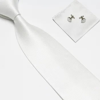 HOOYI 2019 barato do poliéster dos homens laço de pescoço conjunto de gravata japao botão de punho 4