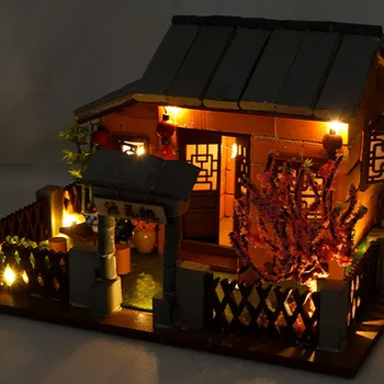 Inacabado 3D DIY em Miniatura Casa de bonecas Kit de Crianças de Artesanato DIY Brinquedos de Natal, Presente de Aniversário 5