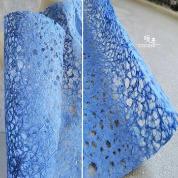 Irregular Oco de Papel Tecido Azul DIY Adereços Foto de Modelagem de Design Projeto de Graduação Art de Decoração de Designer de Roupas de Tecido