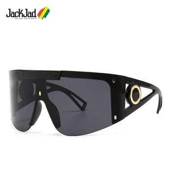 JackJad 2020 Moda Moderna Legal De Grandes Dimensões Escudo Estilo Dos Óculos De Sol Das Mulheres Do Vintage Design Da Marca De Óculos De Sol Oculos De Sol 2088