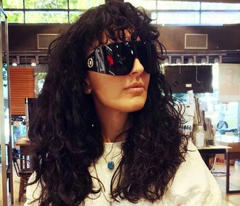 JackJad 2020 Moda Moderna Legal De Grandes Dimensões Escudo Estilo Dos Óculos De Sol Das Mulheres Do Vintage Design Da Marca De Óculos De Sol Oculos De Sol 2088 1