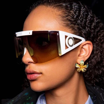 JackJad 2020 Moda Moderna Legal De Grandes Dimensões Escudo Estilo Dos Óculos De Sol Das Mulheres Do Vintage Design Da Marca De Óculos De Sol Oculos De Sol 2088 2