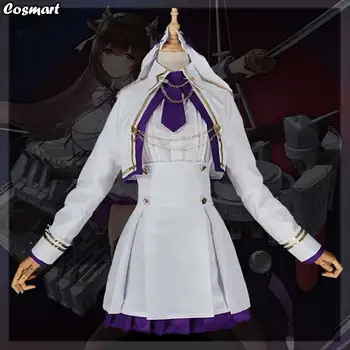Jogo Azur Lane SR Kashino Uniforme Vestido de Cosplay Traje de Halloween traje Para as Mulheres Roupa Nova 2020 0