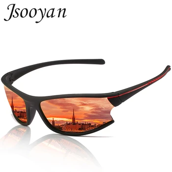 Jsooyan 2021 Homens do Novo Esporte Óculos de sol Polarizados Condução de Pesca UV400 Óculos Para Homens Moda Semi-sem aro de Óculos de Sol Óculos