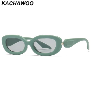 Kachawoo oval óculos de sol feminino estilo retrô vermelho, verde, azul senhoras quadrado pequeno óculos de sol para mulheres decoração drop-shipping