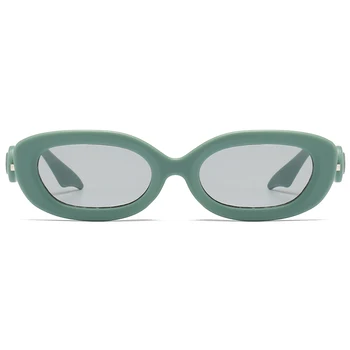 Kachawoo oval óculos de sol feminino estilo retrô vermelho, verde, azul senhoras quadrado pequeno óculos de sol para mulheres decoração drop-shipping 2