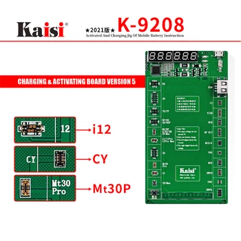 Kaisi K-9208 V21 Bateria de Ativação de Carga a Bordo do Cabo do Ecrã Gabarito para iPhone Huawei Mobile Phones e iPhone iPad 12