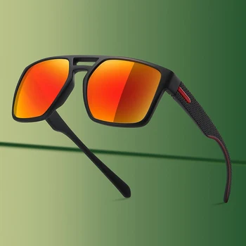 Luxo Óculos Polarizados para Homens Praça Óculos Masculino Retro Anti-Brilho Driver de Espelho de Óculos de Sol das Mulheres lentes de sol hombre 1