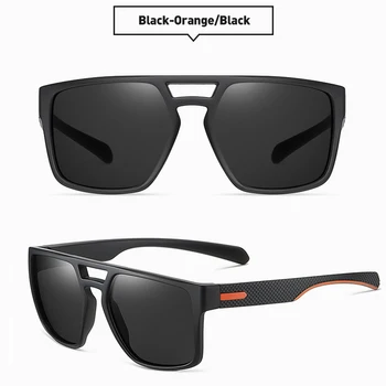 Luxo Óculos Polarizados para Homens Praça Óculos Masculino Retro Anti-Brilho Driver de Espelho de Óculos de Sol das Mulheres lentes de sol hombre 4