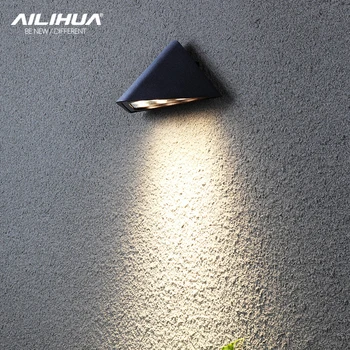 Lâmpada de parede ao ar livre impermeável do DIODO emissor de parede exterior unidirecional luminosa porta lâmpada brilhante super lâmpada de parede do pátio lâmpada de parede
