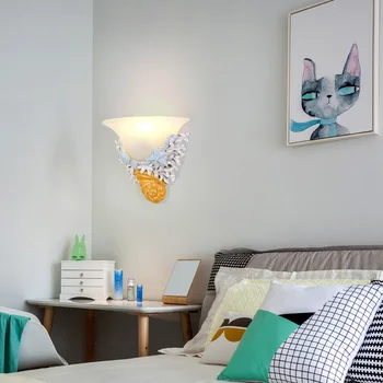 Lâmpada de parede de cabeceira da lâmpada quarto simples e moderno, de estilo Europeu, sala de estar, varanda lâmpada escadas corredor lâmpada de parede 3