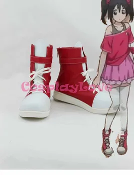 Mais Recentes Feitos Anime Japonês Lovelive! Branco e Vermelho Yazawa Nico Cosplay Sapatos Botas Para o Halloween Natal 0