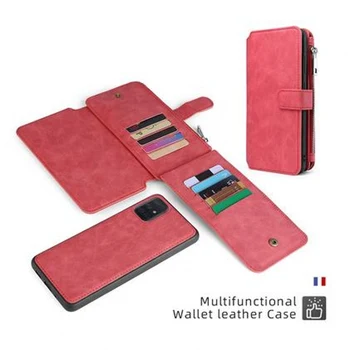 MEGSHI-007 Multifuncional bolsa Caso de Telefone XiaoMi 10 10Pro 5G RedMi Note8 Note9 Note8Pro Note9Pro capa de Couro
