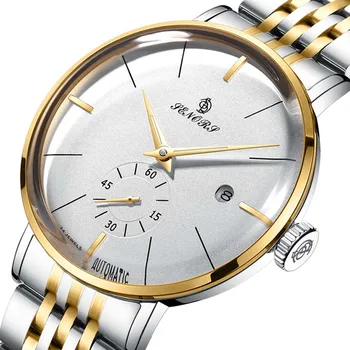 Mens Mecânico Automático de Relógios as melhores marcas de Luxo, relógios de Homens de Aço Militares do Exército Relógios Masculinos de Negócios de Pulso relógio masculino