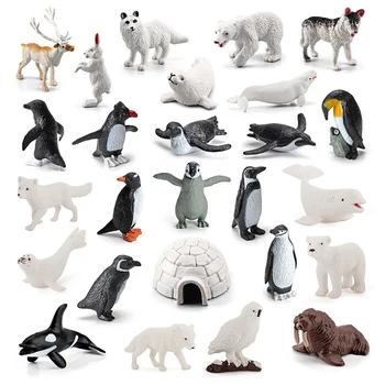 Mini Brinquedo Animal Realista Oceano Ártico Do Mar Figuras De Animais Playset Figuras De Animais Para Crianças Crianças