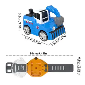 Mini Carro de Controle Remoto Brinquedos de 2,4 GHz de Pulso Carro de Corrida Assistir 30m Distante, Assistir Carro Brinquedos de Carregamento do USB dos desenhos animados RC Carro Pequeno 5